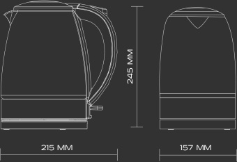 Чайник электрический Scarlett SC-EK27G95 1.7л. 2200Вт серебристый/черный корпус: стекло/пластик от магазина РЭССИ