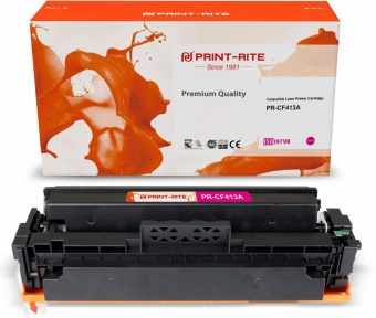 Картридж лазерный Print-Rite TFH771MPU1J PR-CF413A CF413A пурпурный (2300стр.) для HP LJ M452DW/DN/NW M477FDW/M477FDN/M477FNW от магазина РЭССИ