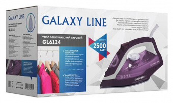Утюг Galaxy Line GL 6124 2500Вт фиолетовый/белый от магазина РЭССИ