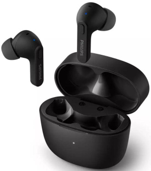 Гарнитура внутриканальные Philips TAT2206BK/00 черный беспроводные bluetooth в ушной раковине от магазина РЭССИ