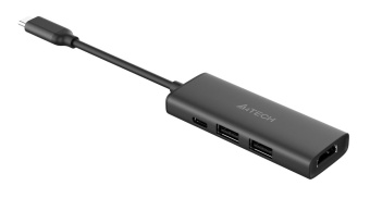 Разветвитель USB-C A4Tech DST-40C 2порт. серый от магазина РЭССИ