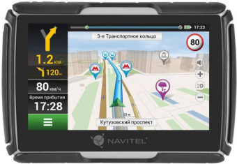 Навигатор Автомобильный GPS Navitel G550 Moto 4.3" 480x272 8Gb microSD черный Navitel от магазина РЭССИ