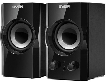 Колонки Sven SPS-606 2.0 черный 6Вт от магазина РЭССИ