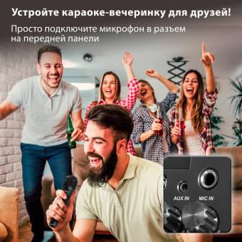 Минисистема SunWind SW-MS30 черный 60Вт FM USB BT SD/MMC от магазина РЭССИ