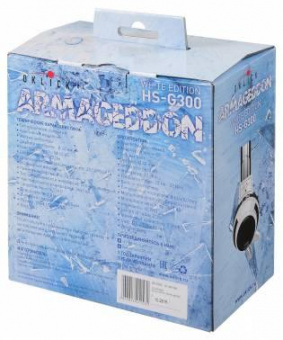 Наушники с микрофоном Оклик HS-G300 ARMAGEDDON белый/черный 2.2м мониторные оголовье (361558) от магазина РЭССИ
