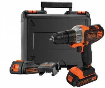 Дрель-шуруповерт Black+Decker MT218KB-QW аккум. патрон:быстрозажимной (кейс в комплекте) от магазина РЭССИ