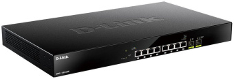 Коммутатор D-Link DMS-1100-10TP/A1A (L2) 8x1Гбит/с 2SFP+ 8PoE+ 240W настраиваемый от магазина РЭССИ