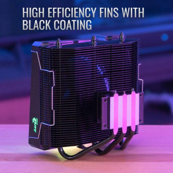 Устройство охлаждения(кулер) Aerocool Cylon 3H Soc-AM4/1151/1200 4-pin 13-24dB Al+Cu 125W 480gr LED Ret от магазина РЭССИ