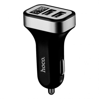 АЗУ USB Hoco Z3 (15.5W, 2 порта, с дисплеем) Черный от магазина РЭССИ