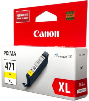 Картридж струйный Canon CLI-471XLY 0349C001 желтый для Canon Pixma MG5740/MG6840/MG7740 от магазина РЭССИ