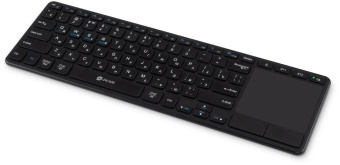 Клавиатура Оклик K614W черный USB беспроводная slim Multimedia Touch (1979327) от магазина РЭССИ