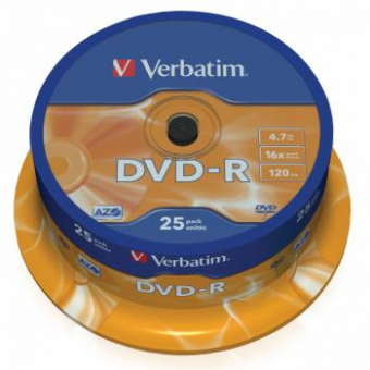 Диск DVD-RW Verbatim 4.7Gb 4x Cake Box (10шт) (43552) от магазина РЭССИ