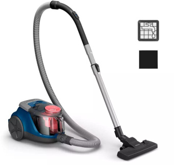 Пылесос Philips 2000 Series XB2062/01 1800Вт синий/оранжевый от магазина РЭССИ