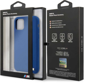 Чехол (клип-кейс) для Apple iPhone 11 Pro BMW Silicon case синий (BMHCN58MSILNA) от магазина РЭССИ