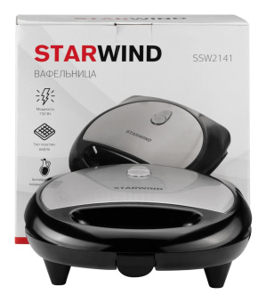 Вафельница Starwind SSW2141 750Вт черный от магазина РЭССИ