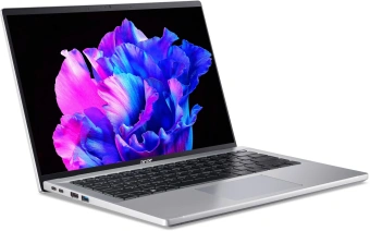 Ноутбук Acer Swift Go 14 SFG14-71-58WG Core i5 13420H 16Gb SSD512Gb Intel UHD Graphics 14" OLED 2.8K (2880x1800) noOS silver WiFi BT Cam (NX.KLQCD.006) от магазина РЭССИ