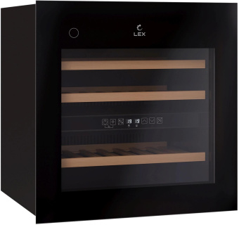 Винный шкаф Lex LWD6036BL dual zone PP 1-нокамерн. черный (CHAT500008) от магазина РЭССИ