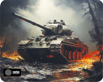 Коврик для мыши Cactus CS-MP-D04S Tank Мини рисунок 250x200x3мм от магазина РЭССИ