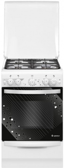 Плита Газовая Gefest ПГ 5100-02 0309 белый (металлическая крышка) реш.чугун от магазина РЭССИ