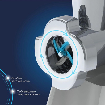 Мясорубка Аксион М42.04 1700Вт белый от магазина РЭССИ
