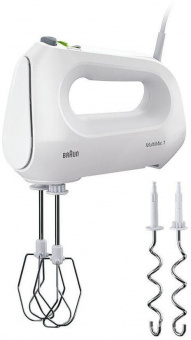 Миксер ручной Braun HM1010WH 400Вт белый от магазина РЭССИ