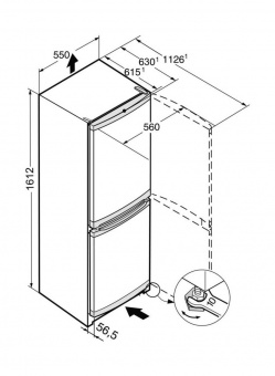 Холодильник Liebherr CUkw 2831 зеленый (двухкамерный) от магазина РЭССИ