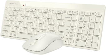 Клавиатура + мышь A4Tech Fstyler FG2300 Air клав:бежевый мышь:бежевый USB беспроводная slim (FG2300 AIR BEIGE) от магазина РЭССИ