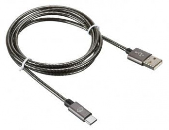 Кабель Digma TYPE-C-1.2M-BRAIDED-G USB (m)-USB Type-C (m) 1.2м черный от магазина РЭССИ