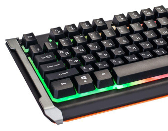 Клавиатура Оклик 710G BLACK DEATH черный/серый USB Multimedia for gamer LED от магазина РЭССИ