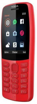 Мобильный телефон Nokia 210 Dual Sim красный моноблок 2Sim 2.4" 240x320 0.3Mpix GSM900/1800 MP3 FM microSD max64Gb от магазина РЭССИ