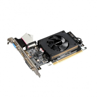 Видеокарта Gigabyte PCI-E GV-N710D3-2GL NVIDIA GeForce GT 710 2048Mb 64 DDR3 954/1800 DVIx1 HDMIx1 CRTx1 HDCP Ret low profile от магазина РЭССИ