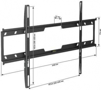 Кронштейн для телевизора Holder F6618-B черный 32"-70" макс.45кг настенный фиксированный от магазина РЭССИ