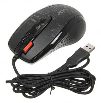 Мышь A4Tech V-Track F5 черный/рисунок оптическая (3000dpi) USB (6but) от магазина РЭССИ