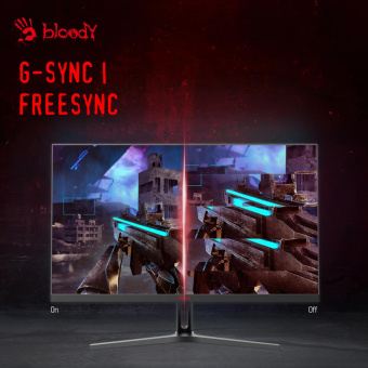 Монитор Bloody 27" MN270F черный IPS LED 1ms 16:9 HDMI M/M матовая 300cd 178гр/178гр 1920x1080 180Hz G-Sync DP FHD 4кг от магазина РЭССИ