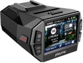 Видеорегистратор с радар-детектором Playme P600SG GPS черный от магазина РЭССИ