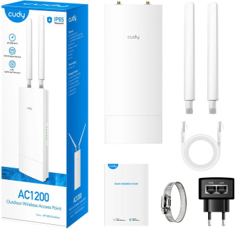 Точка доступа Cudy AP1200 AC1200 Wi-Fi белый от магазина РЭССИ