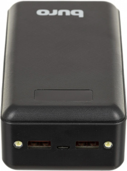 Мобильный аккумулятор Buro BPF30D 30000mAh 3A QC PD 22.5W 2xUSB черный (BPF30D22PBK) от магазина РЭССИ