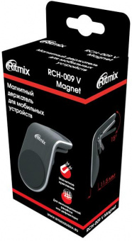 Держатель Ritmix RCH-009 V Magnet магнитный черный (80000771) от магазина РЭССИ