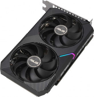 Видеокарта Asus PCI-E 4.0 DUAL-RTX3060TI-O8G-MINI-V2 NVIDIA GeForce RTX 3060Ti 8192Mb 256 GDDR6 1680/14000 HDMIx1 DPx3 HDCP Ret от магазина РЭССИ