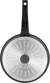 Сковорода Rondell Walzer RDA-767 круглая 24см покрытие: TriTitan ручка несъемная (без крышки) черный от магазина РЭССИ