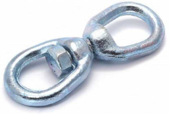 Вертлюг петля-петля 10мм оцинкованный 2 шт. от магазина РЭССИ