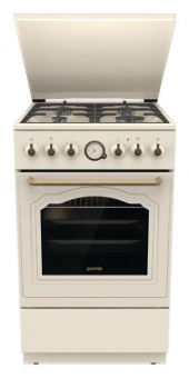 Плита Комбинированная Gorenje GKS5B70CLI бежевый (металлическая крышка) реш.чугун от магазина РЭССИ