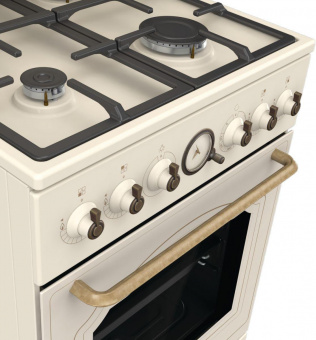 Плита Газовая Gorenje GGI5BCLI бежевый (металлическая крышка) реш.чугун от магазина РЭССИ