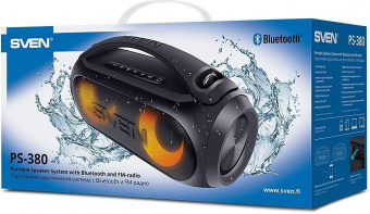 Колонка порт. Sven PS-380 черный 40W 2.0 BT/3.5Jack/USB 10м 3000mAh (SV-021290) от магазина РЭССИ