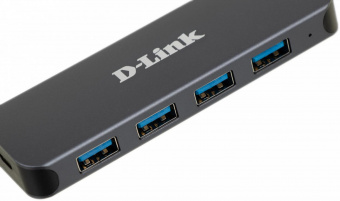 Разветвитель USB 3.0 D-Link DUB-1341 4порт. черный (DUB-1341/C2A) от магазина РЭССИ
