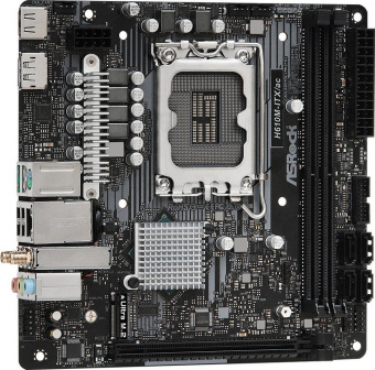 Материнская плата Asrock H610M-ITX/AC Soc-1700 Intel H610 2xDDR4 mini-ITX AC`97 8ch(7.1) GbLAN+VGA+HDMI+DP от магазина РЭССИ