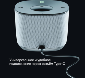 Умная колонка Sber Boom Home SBDV-00171G Салют серый 8W Mono BT/Wi-Fi (без.бат) от магазина РЭССИ