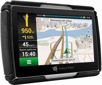 Навигатор Автомобильный GPS Navitel G550 Moto 4.3" 480x272 8Gb microSD черный Navitel от магазина РЭССИ