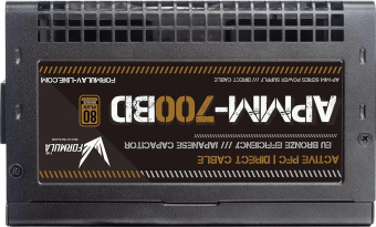 Блок питания Formula ATX 700W APMM-700BD 80+ bronze (20+4pin) APFC 120mm fan 5xSATA RTL от магазина РЭССИ