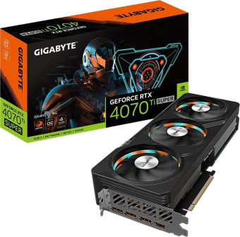 Видеокарта Gigabyte PCI-E 4.0 GV-N407TSGAMING-16GD NVIDIA GeForce RTX 4070TI Super 16Gb 256bit GDDR6X 2655/21000 HDMIx1 DPx3 HDCP Ret от магазина РЭССИ